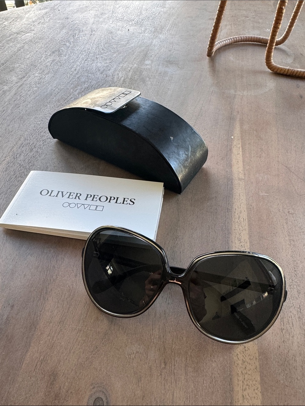 Oliver Peoples Black Sofianne Oversized Women's Sunglasses